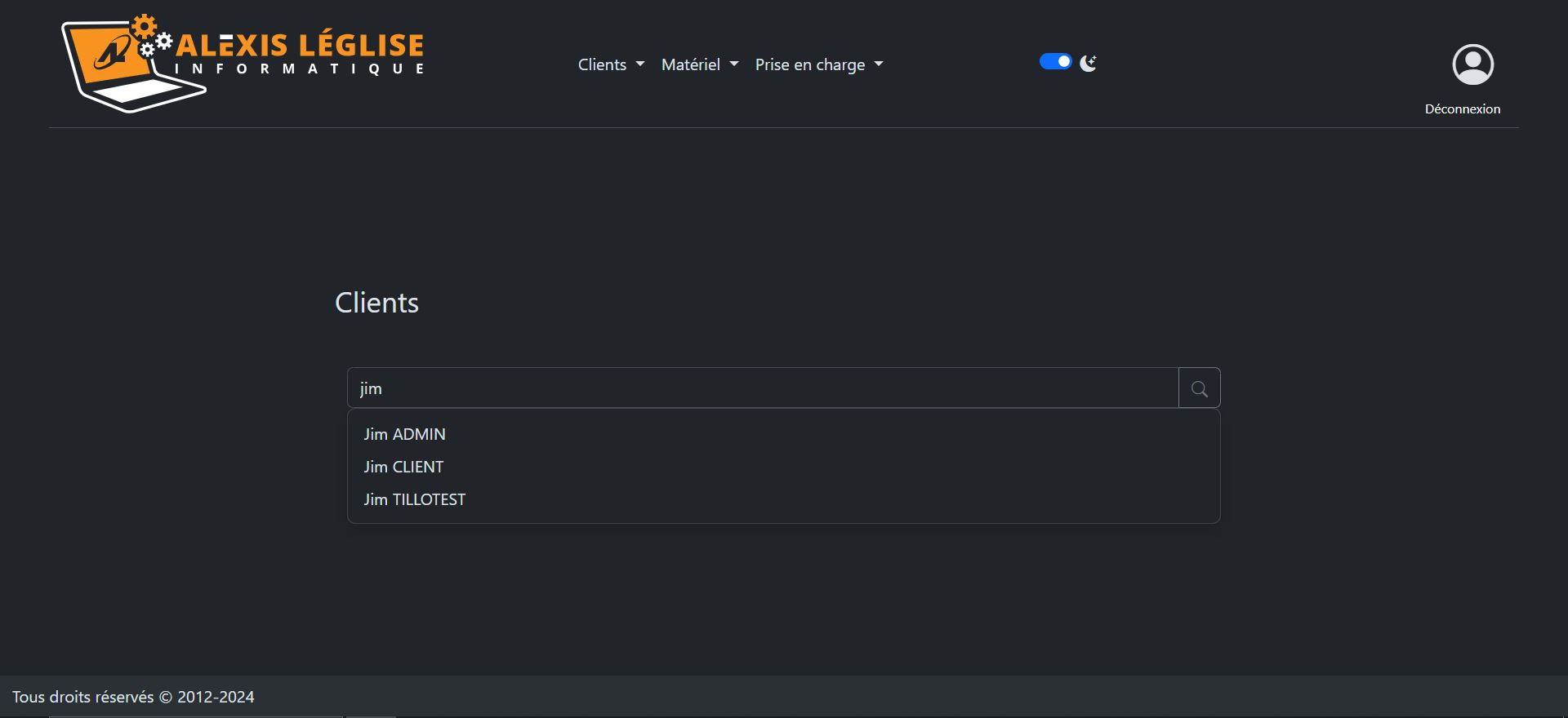 Image de la barre de recherche
